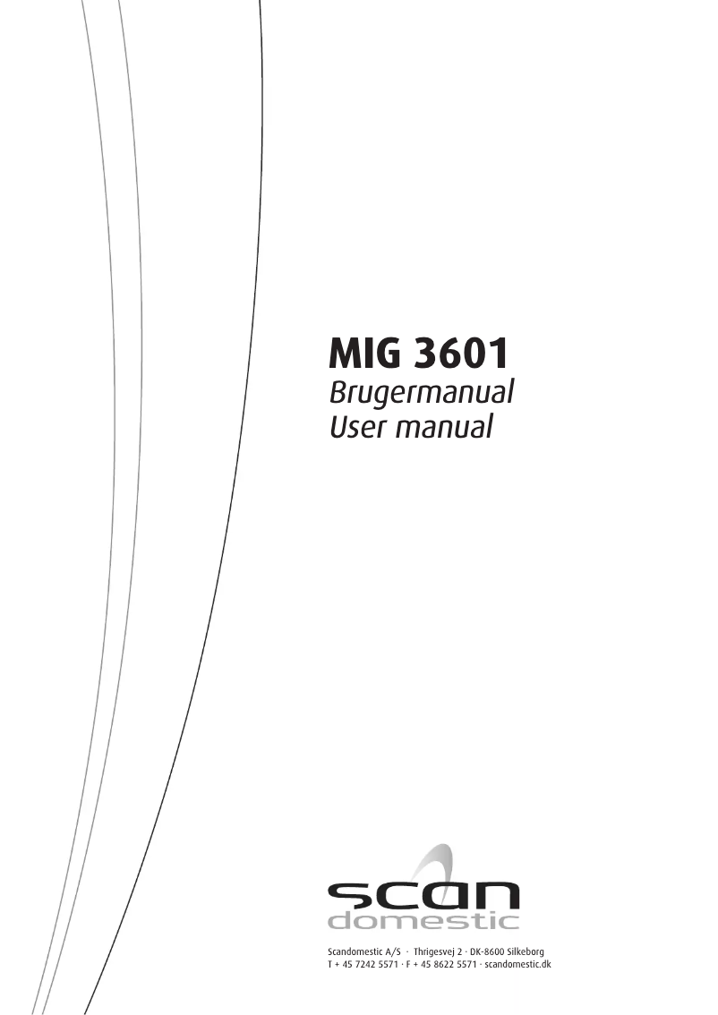 Imagen de la primera página del manual del dispositivo MIG 3601