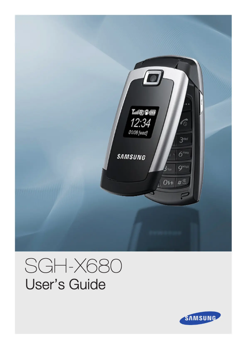 Página 1 del manual Guía de inicio rápido Samsung SGH-X680