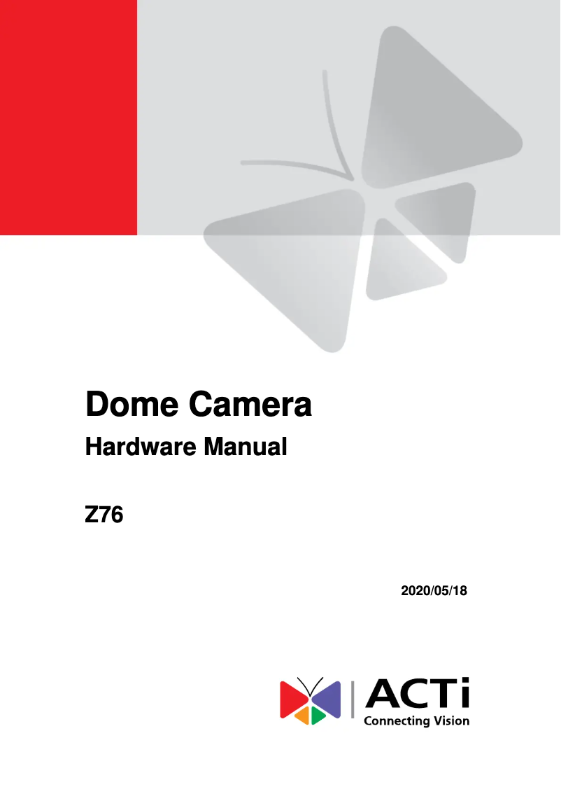 Imagen de la primera página del manual del dispositivo Z76