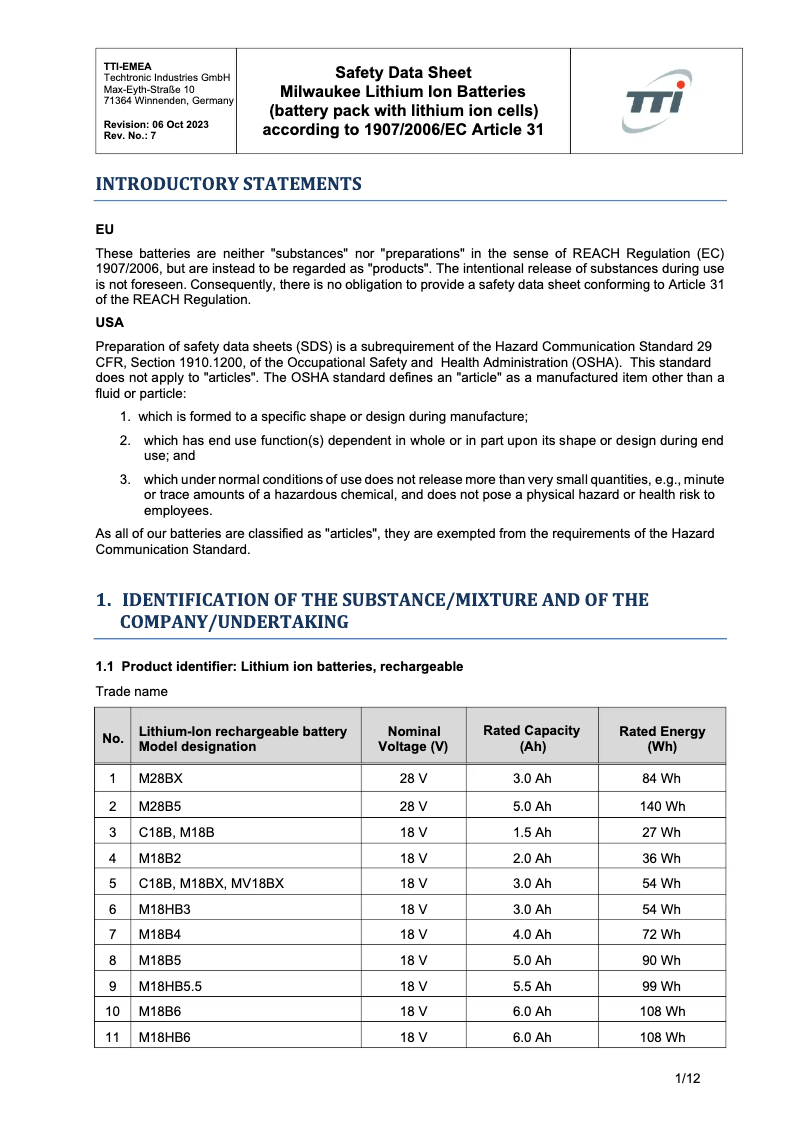 Página nº 1 - Manual de usuario Milwaukee M12 HB5