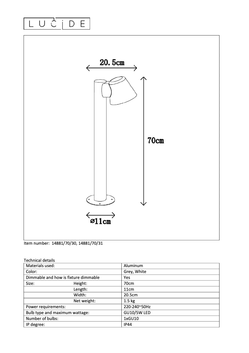 Imagen de la primera página del manual del dispositivo Dingo 14881/70/31