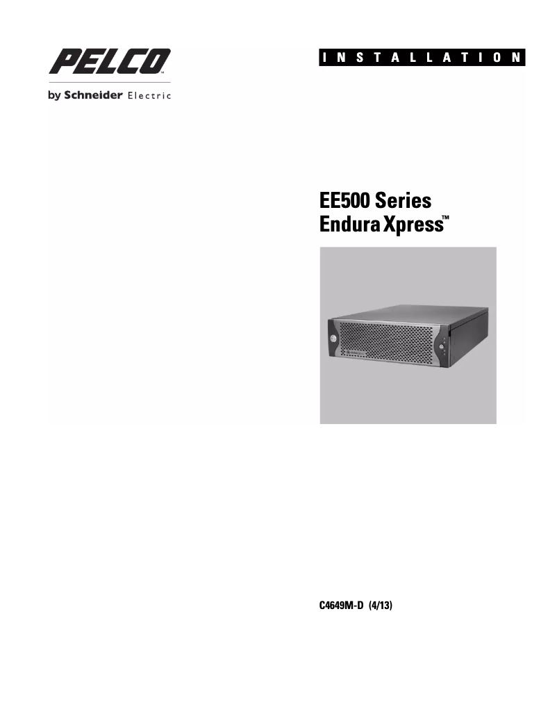 Imagen de la primera página del manual del dispositivo EnduraXpress EE564-24B