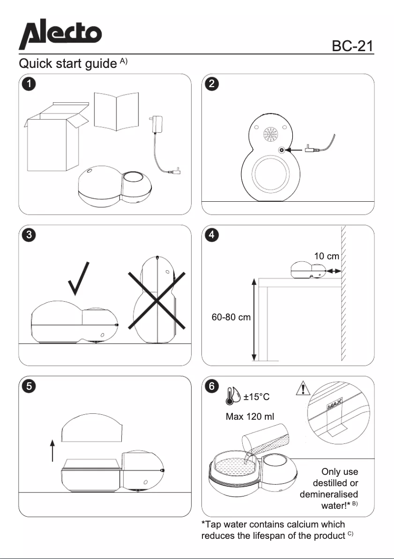 Página 1 del manual Manual de usuario Alecto BC-21