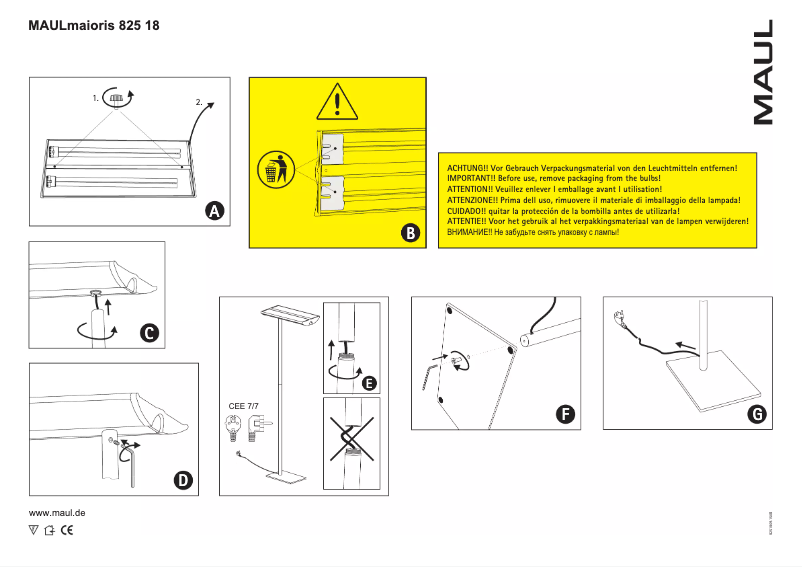 Página 1 del manual Manual de usuario MAUL Maioris