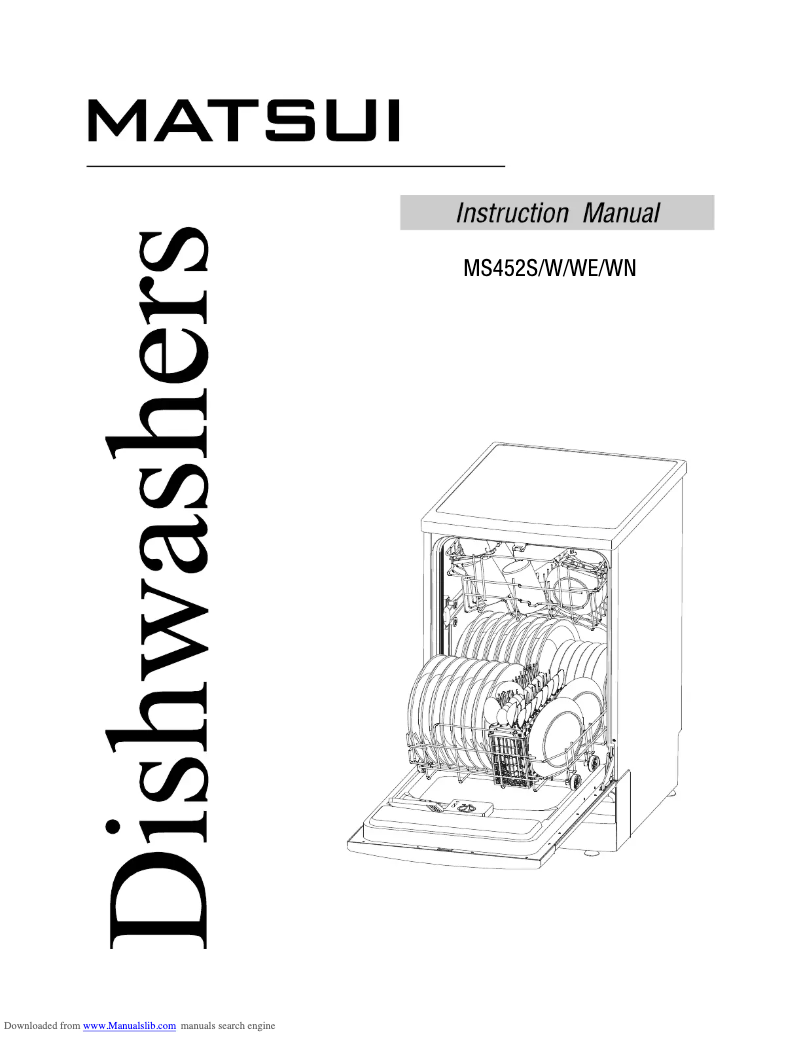 Imagen de la primera página del manual del dispositivo MS452WE