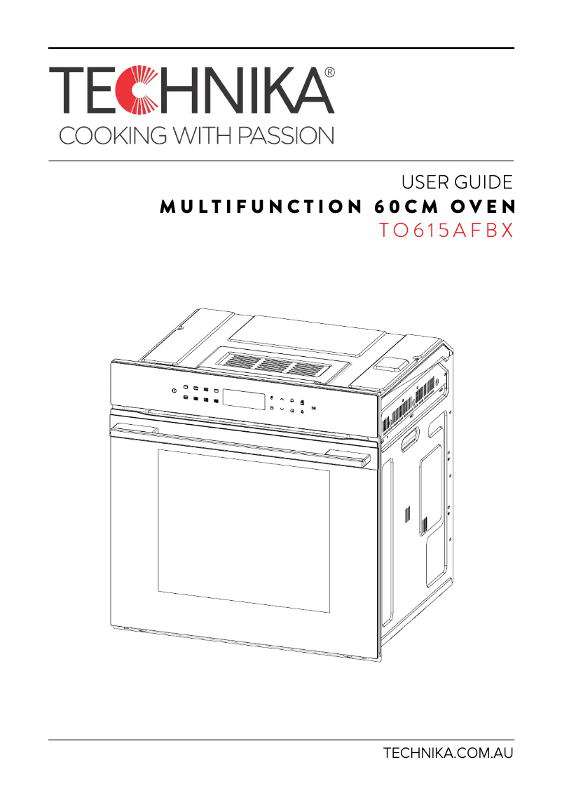 Imagen de la primera página del manual del dispositivo TO615AFBX
