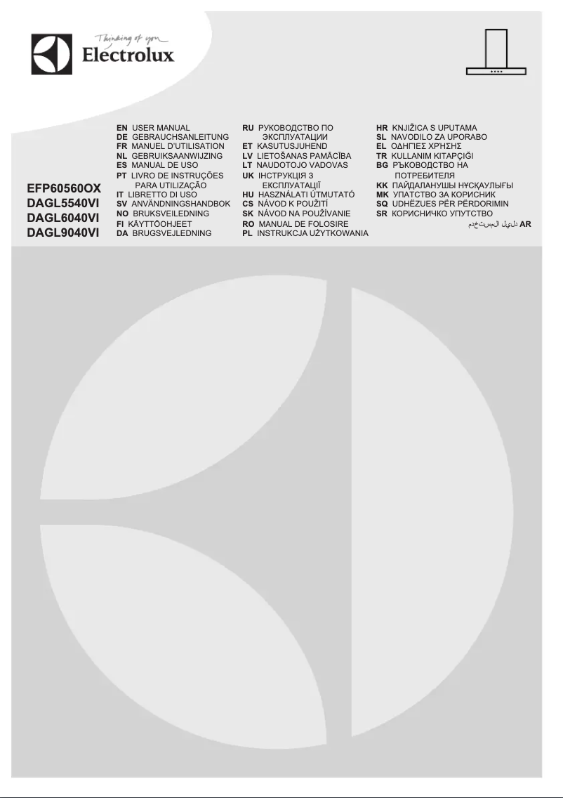 Página 1 del manual Manual de instrucciones Electrolux DAGL5540VI