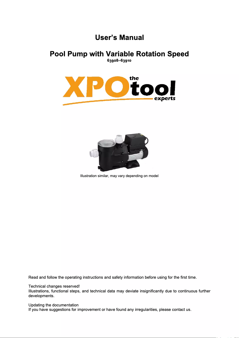 Imagen de la primera página del manual del dispositivo 63908