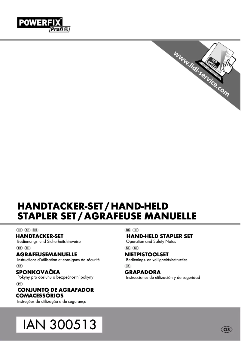 Imagen de la primera página del manual del dispositivo IAN 300513