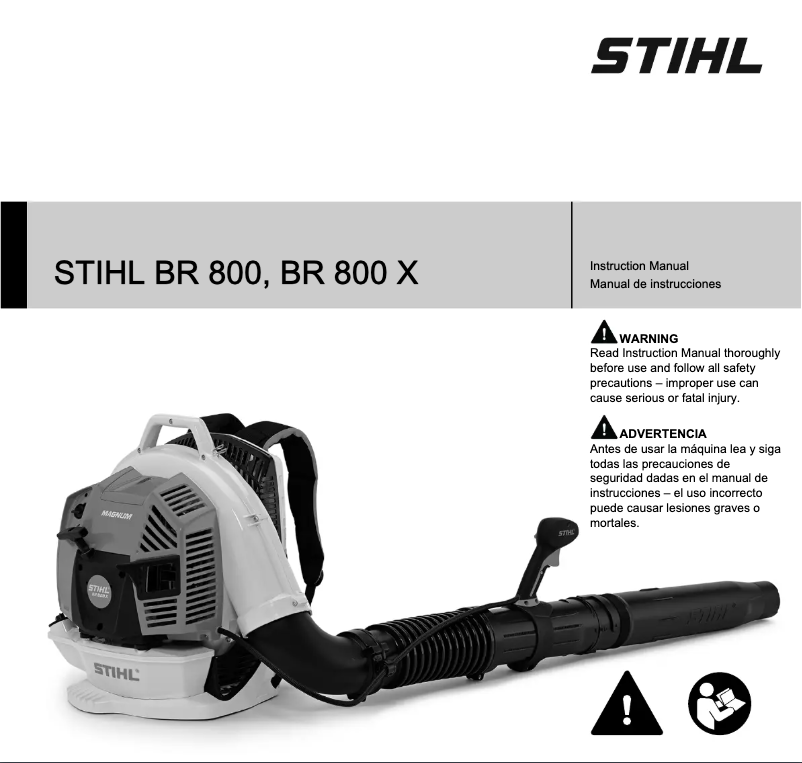 Página 1 del manual Manual de usuario Stihl BR 800 X