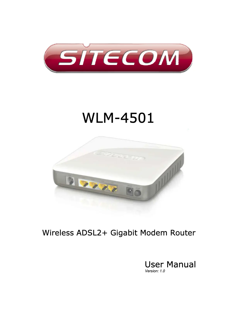 Página nº 1 - Manual de usuario Sitecom WLM-4501