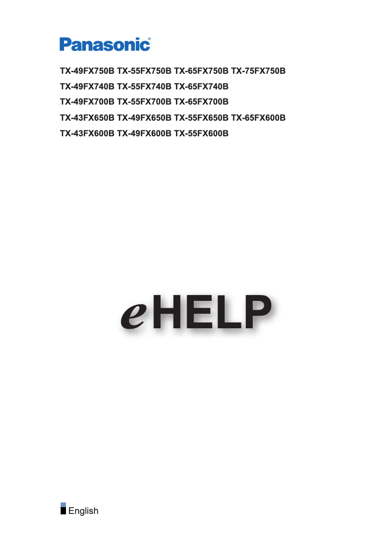 Imagen de la primera página del manual del dispositivo TX-55FX650B