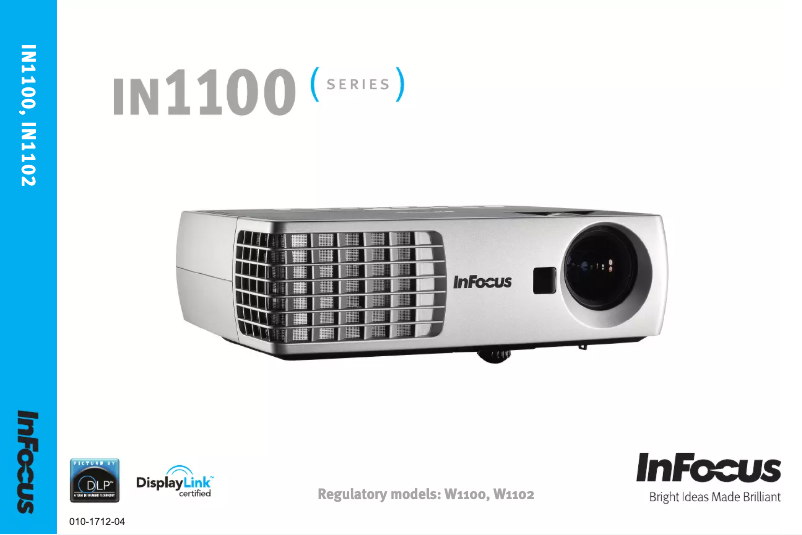 Página 1 del manual Manual de usuario InFocus IN1100