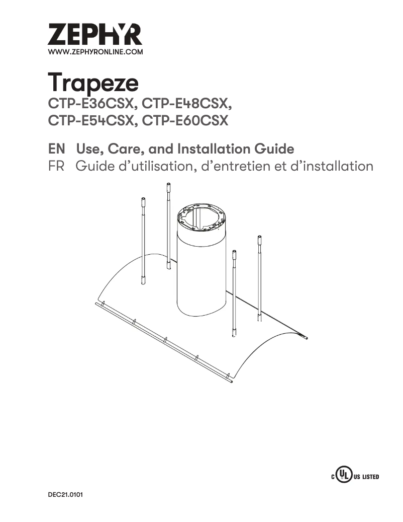 Imagen de la primera página del manual del dispositivo Trapeze CTP-E60CSX