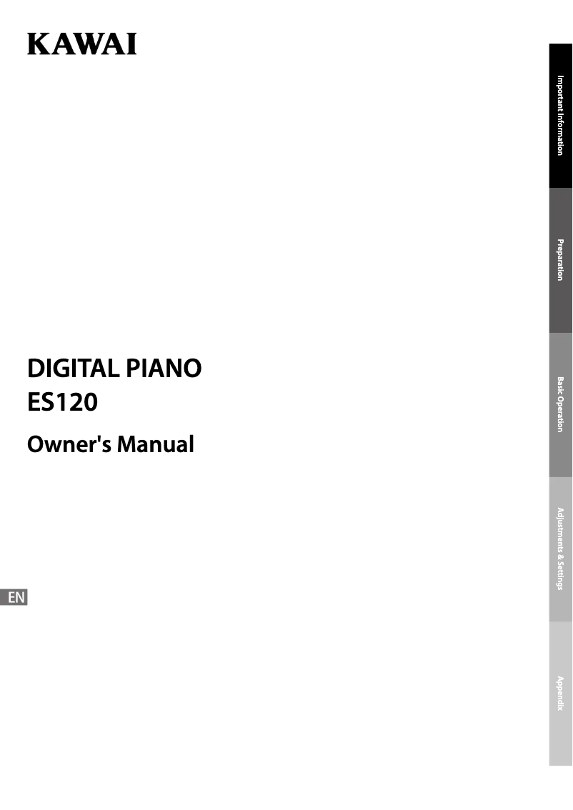 Imagen de la primera página del manual del dispositivo ES120