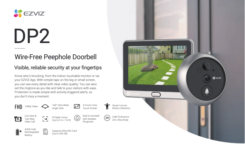 Página nº 1 - Ficha técnica EZVIZ DP2