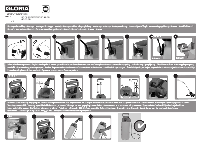 Página 1 del manual Manual de usuario GLORIA Prima 3