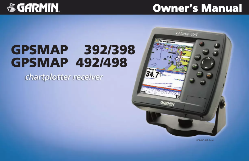 Página 1 del manual Manual de usuario Garmin GPSMAP 492C