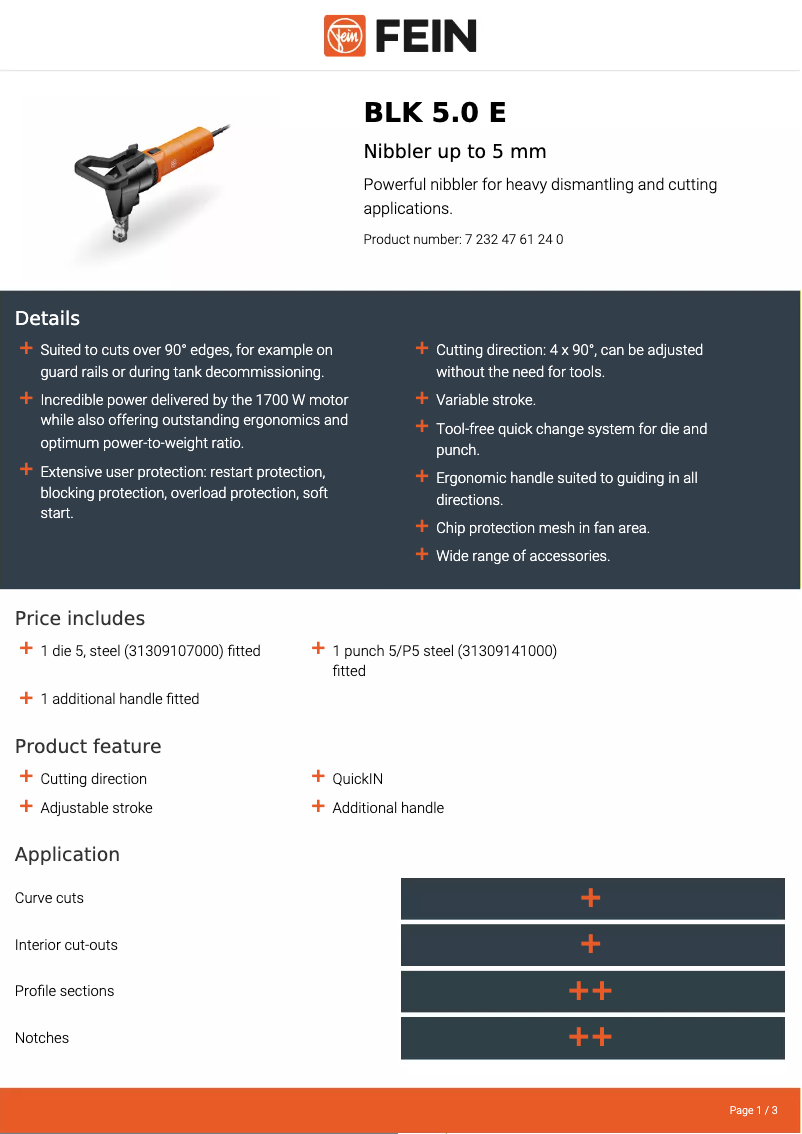 Imagen de la primera página del manual del dispositivo BLK 5.0 E