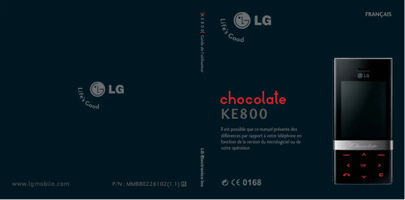 Imagen de la primera página del manual del dispositivo KE800