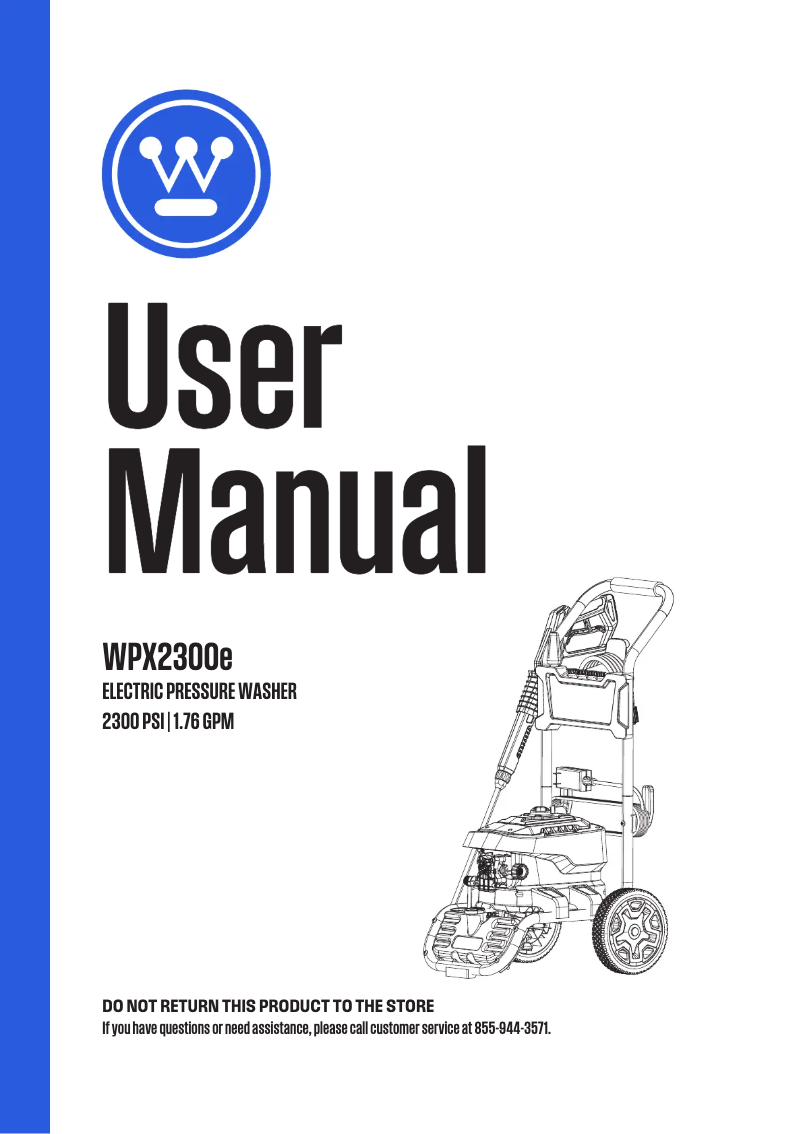 Página nº 1 - Manual de usuario Westinghouse WPX2300e
