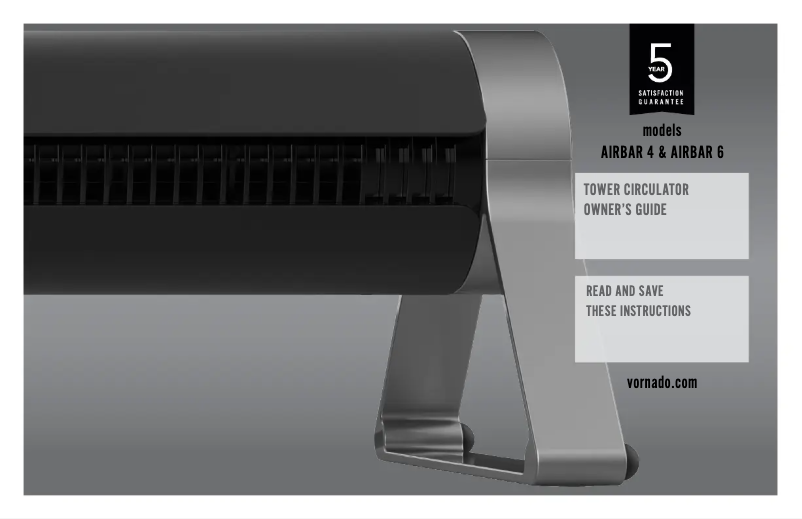 Página nº 1 - Manual de usuario Vornado Airbar 6