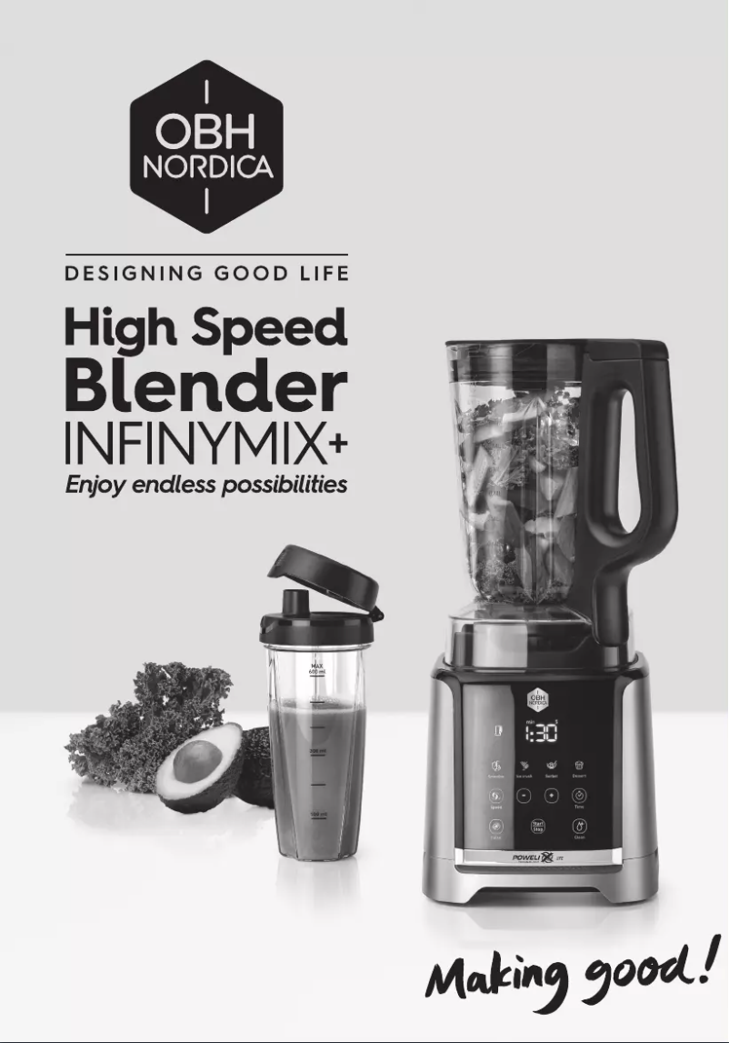 Imagen de la primera página del manual del dispositivo Infiny Mix+