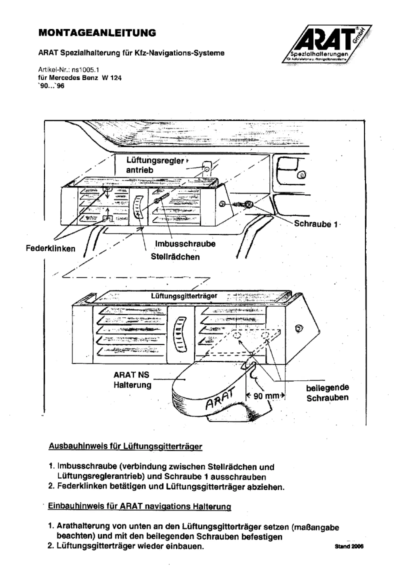 Página 1 del manual Manual de usuario Arat NS1005.1