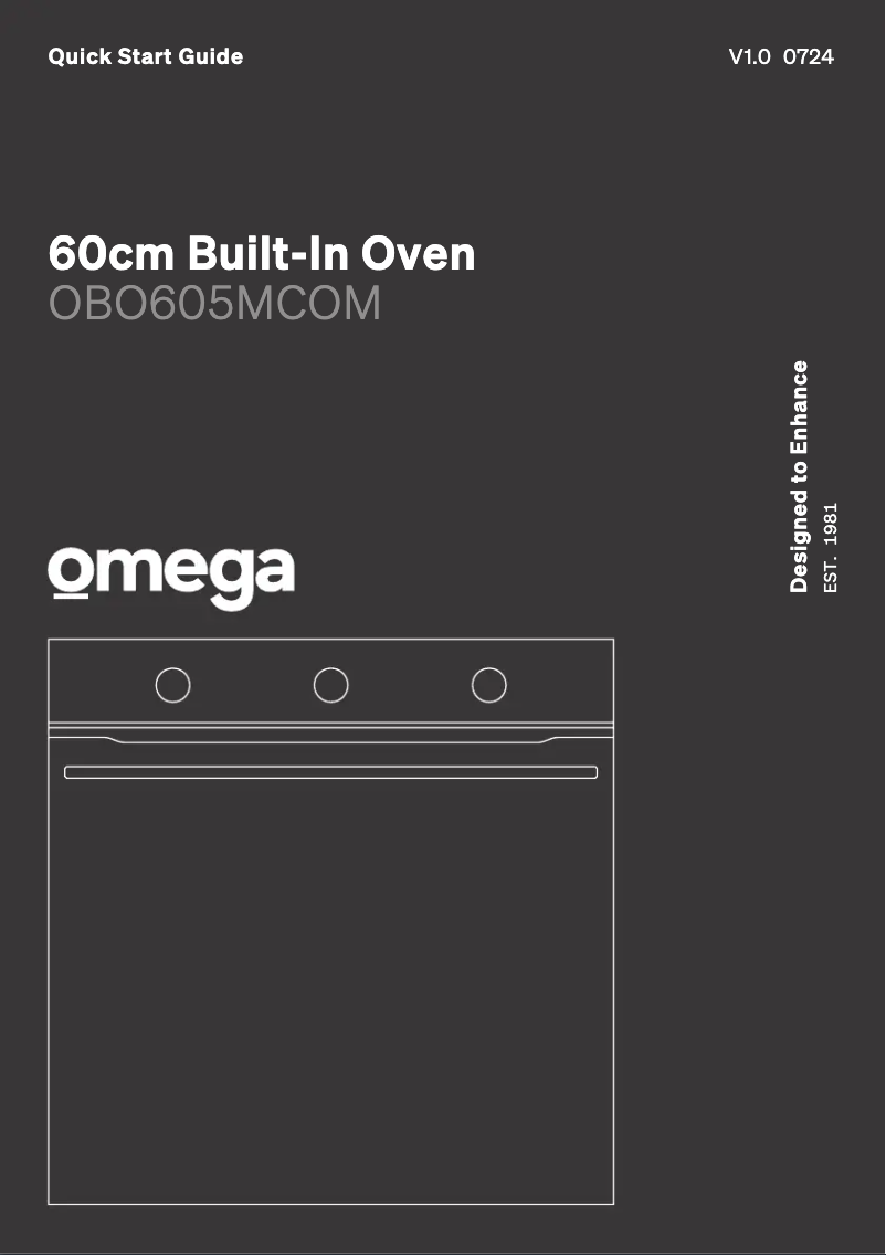 Página 1 del manual Guía de inicio rápido Omega OBO605MCOM