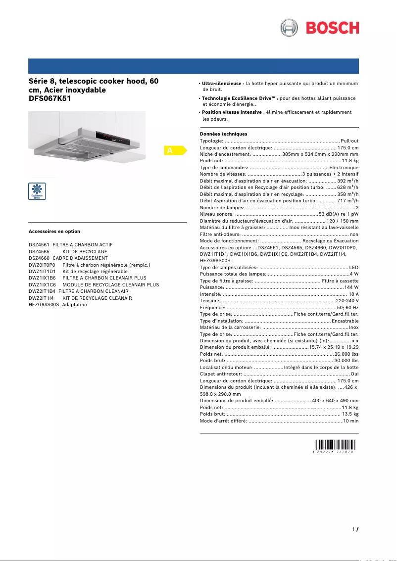 Imagen de la primera página del manual del dispositivo DFS067K51