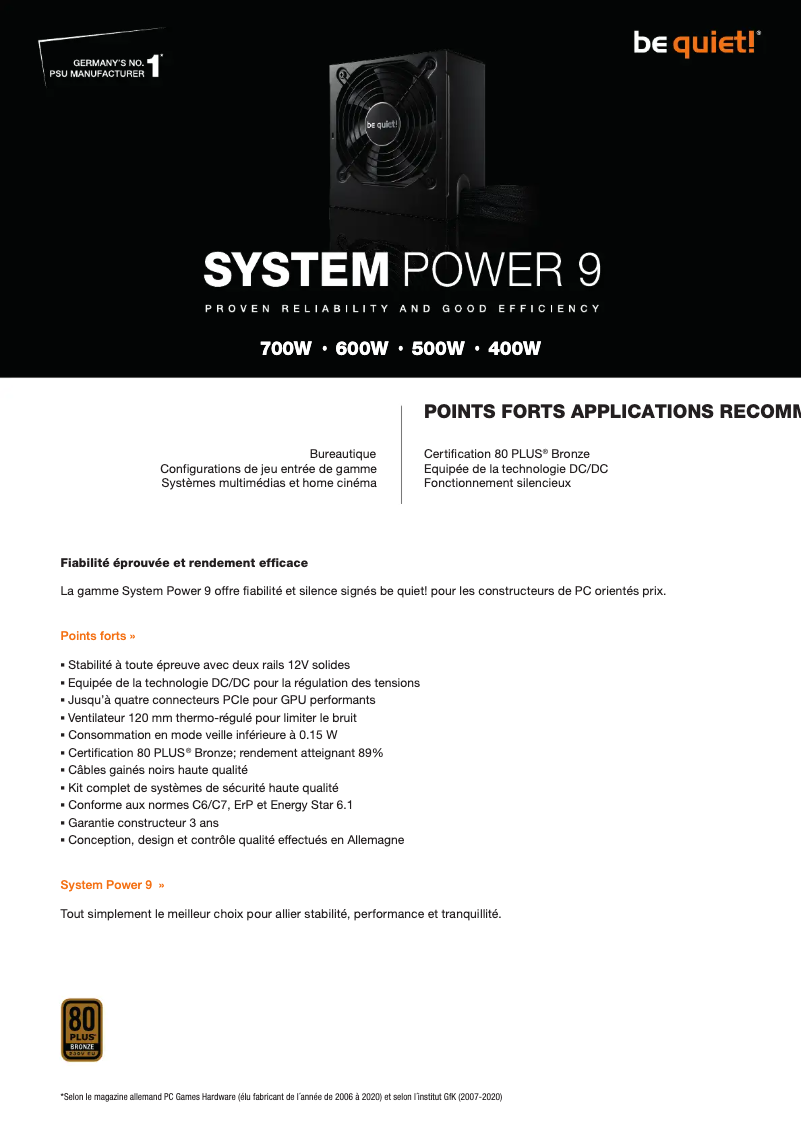 Imagen de la primera página del manual del dispositivo System Power 9