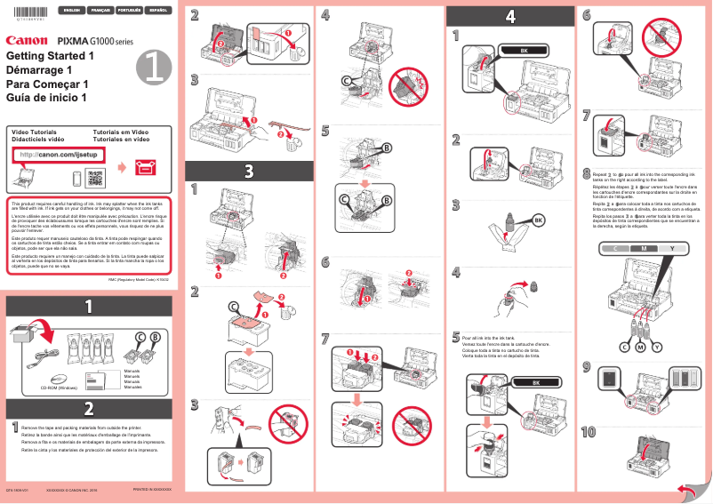 Página 1 del manual Manual de usuario Canon PIXMA G1100