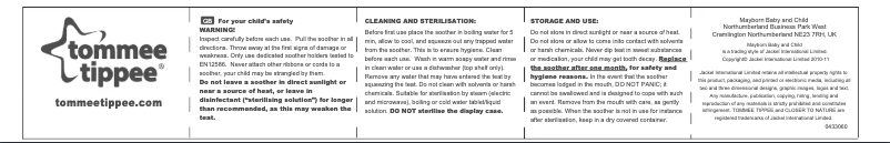Imagen de la primera página del manual del dispositivo Any Time