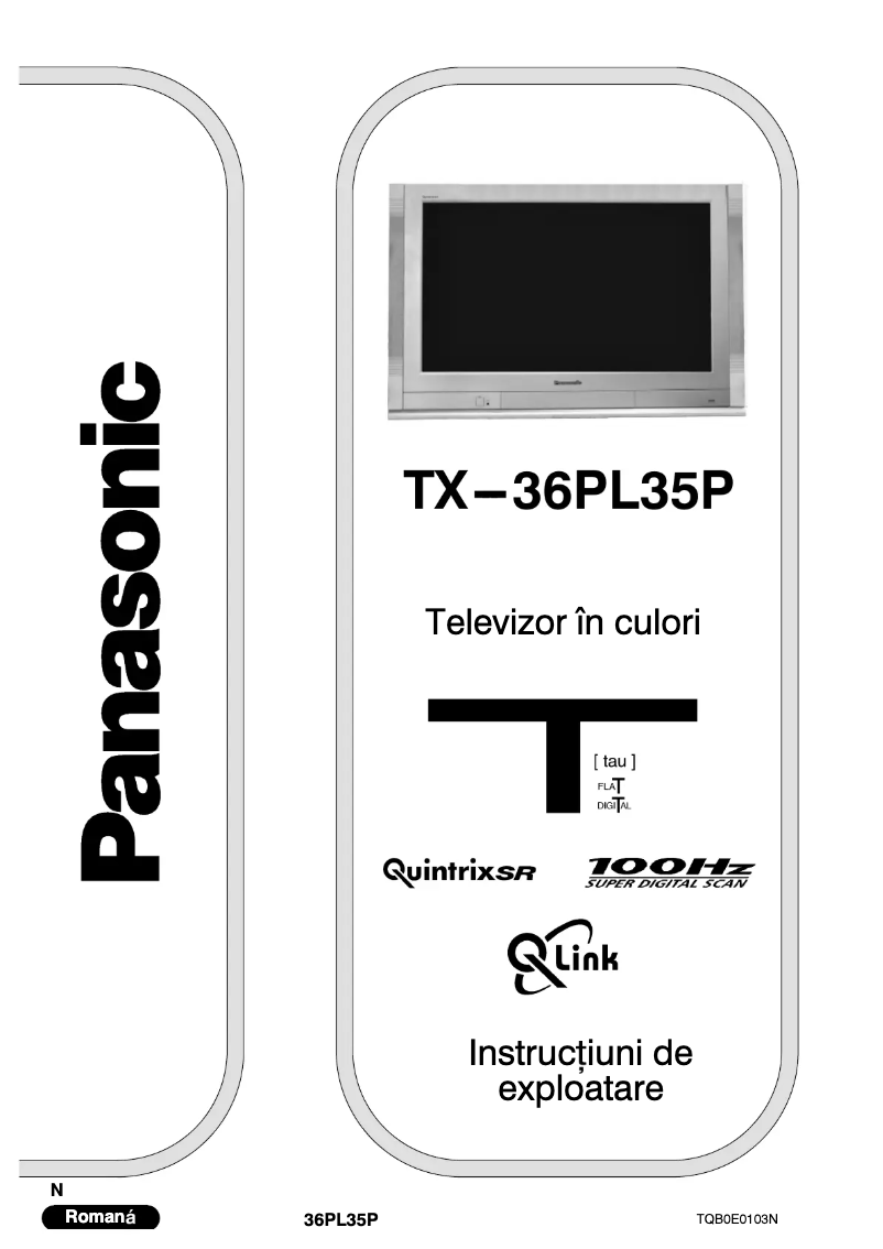 Imagen de la primera página del manual del dispositivo TX-36PL35P