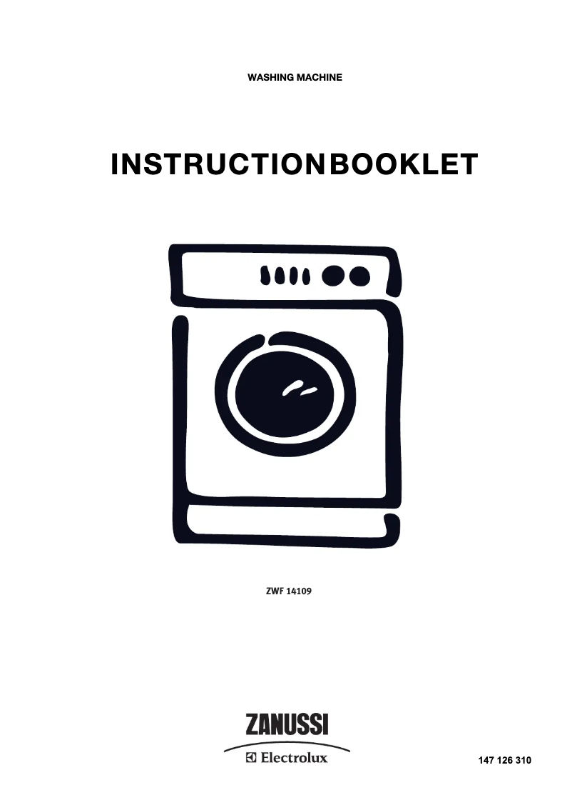 Imagen de la primera página del manual del dispositivo ZWF14109