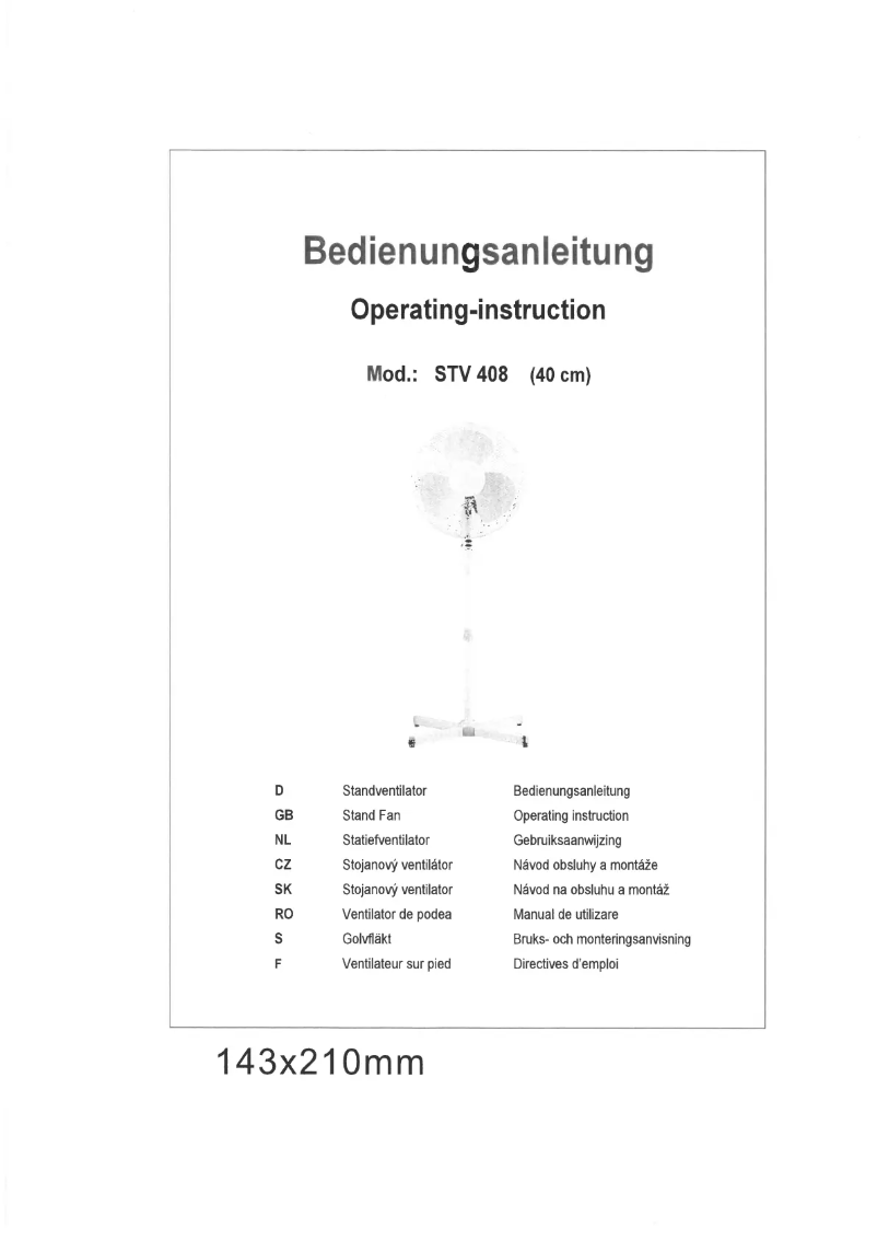 Página nº 1 - Manual de usuario Heller STV 408