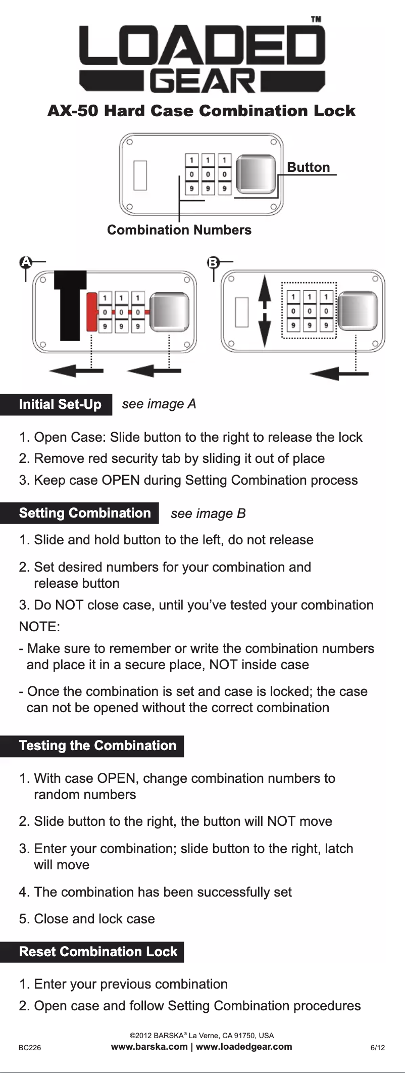 Página nº 1 - Manual de usuario Barska BH11948