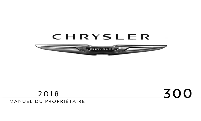 Página 1 del manual Manual de usuario Chrysler 300 (2018)