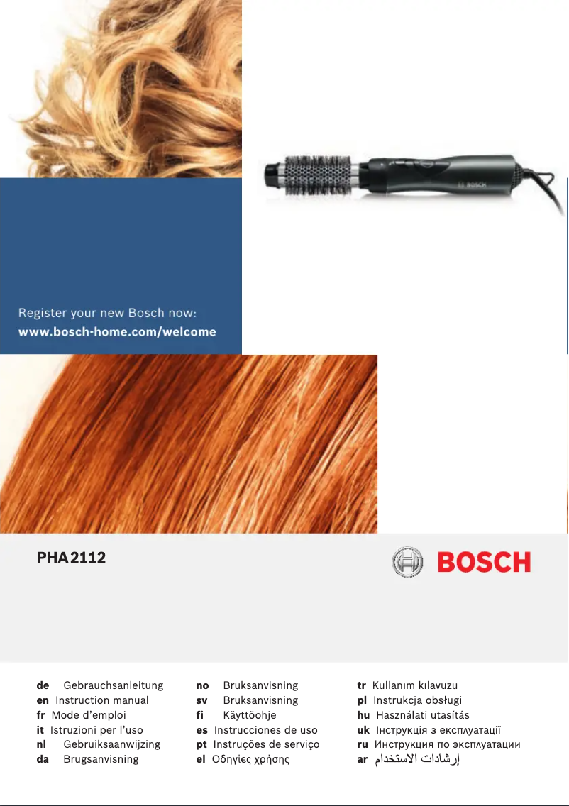 Página 1 del manual Manual de usuario Bosch PHA2112