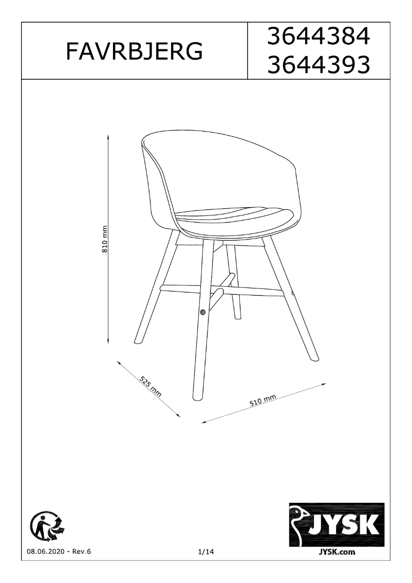 Imagen de la primera página del manual del dispositivo Favrbjerg