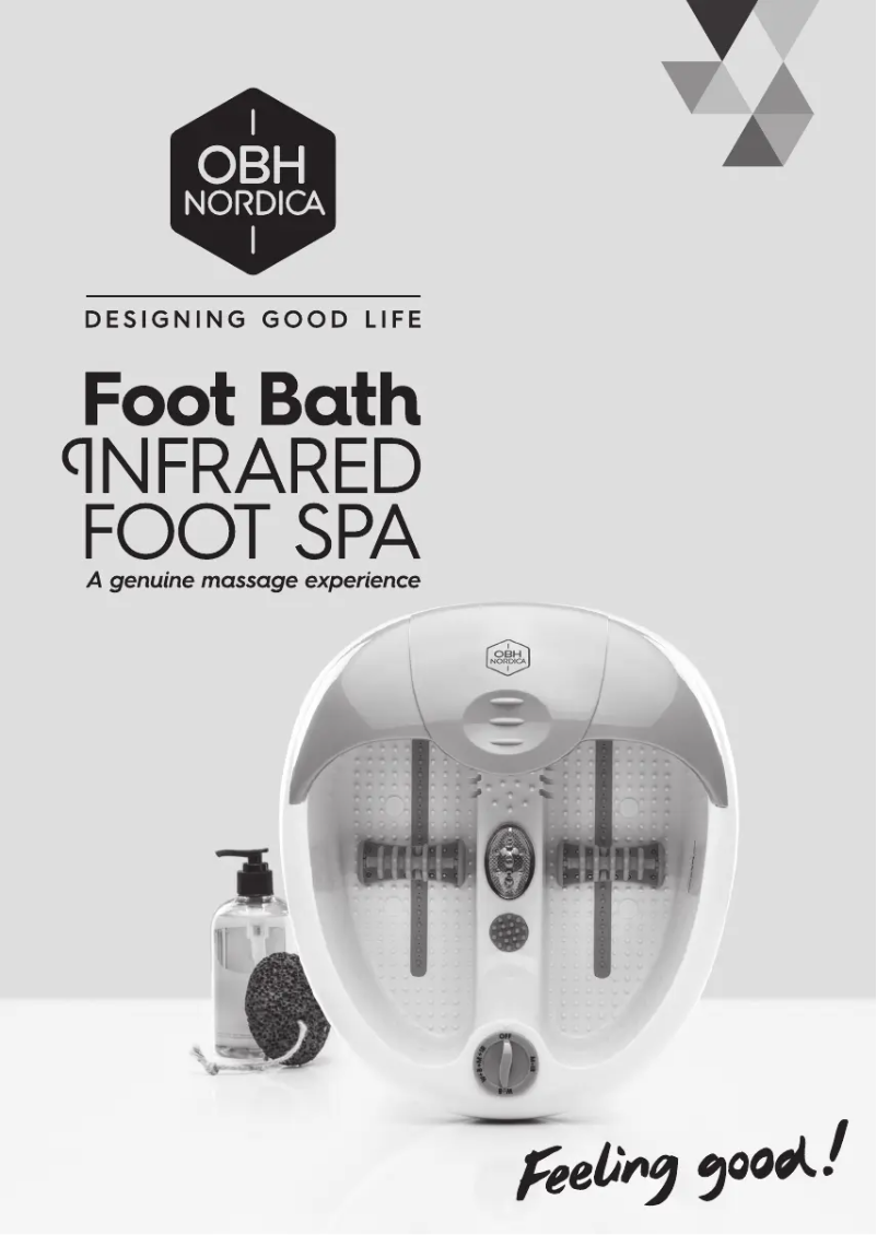 Página 1 del manual Manual de usuario OBH Nordica Infrared Foot Spa 6063
