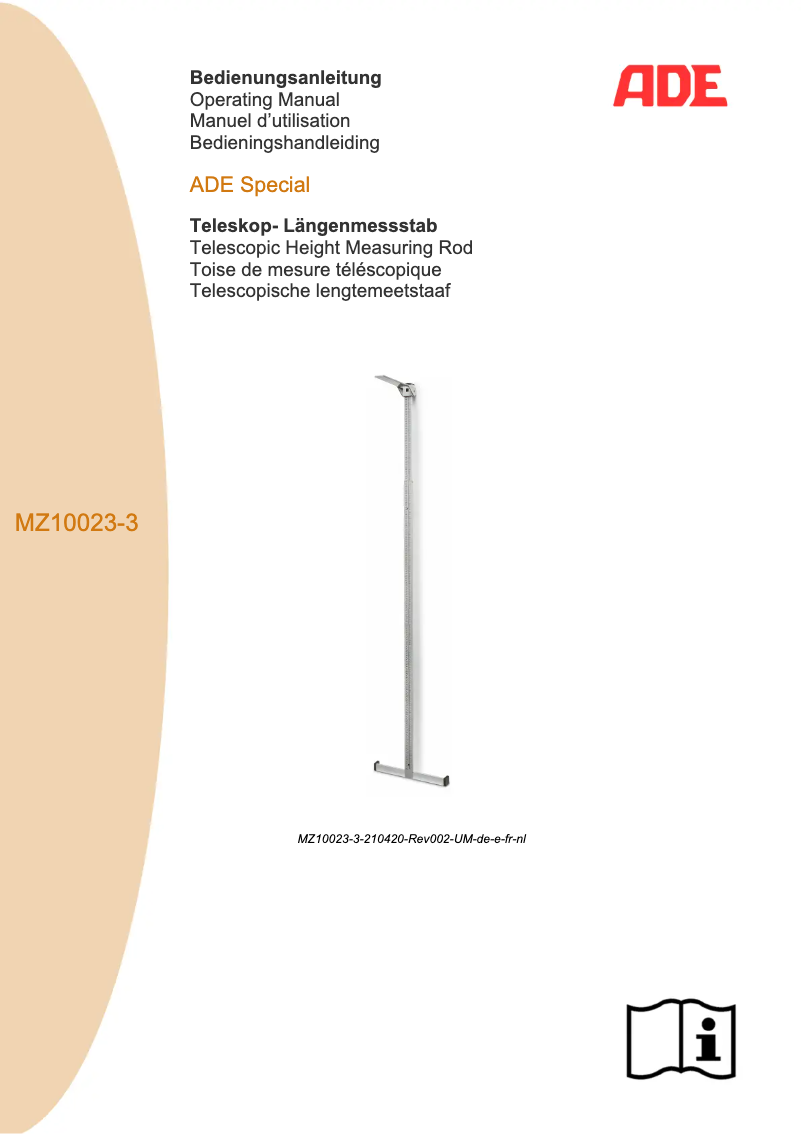 Imagen de la primera página del manual del dispositivo MZ10023-3