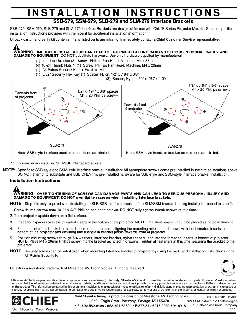Imagen de la primera página del manual del dispositivo SLM279