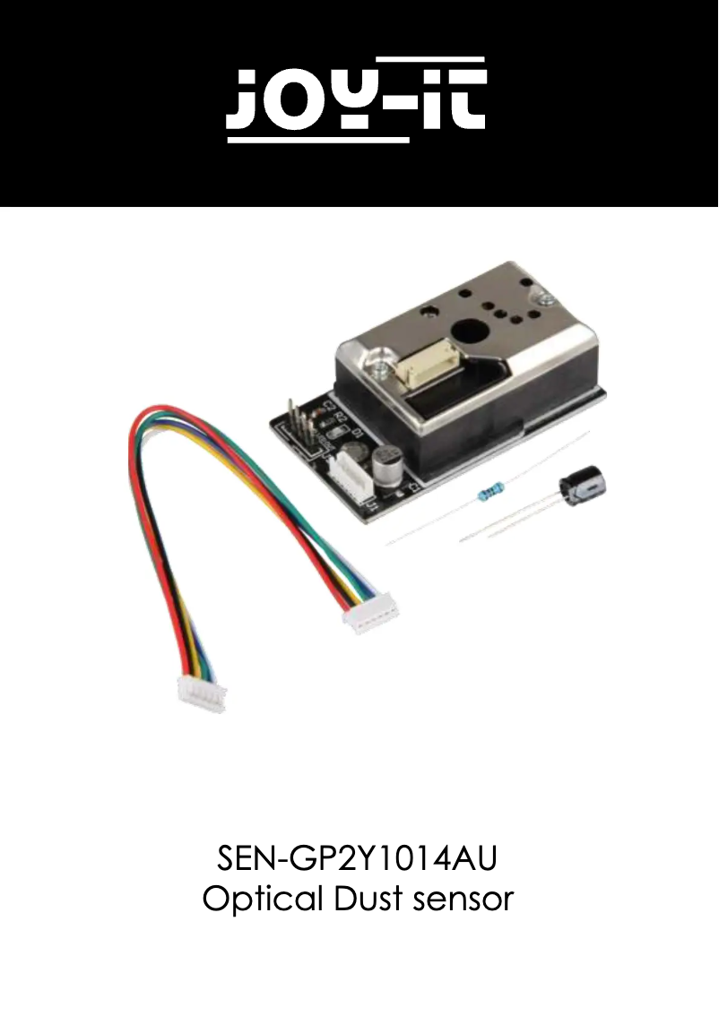 Imagen de la primera página del manual del dispositivo SEN-GP2Y1014AU