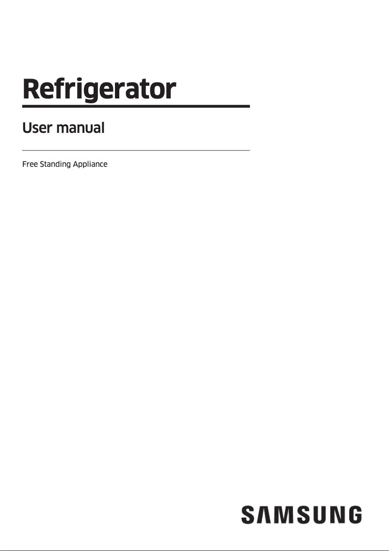 Imagen de la primera página del manual del dispositivo RF65DG960ESR
