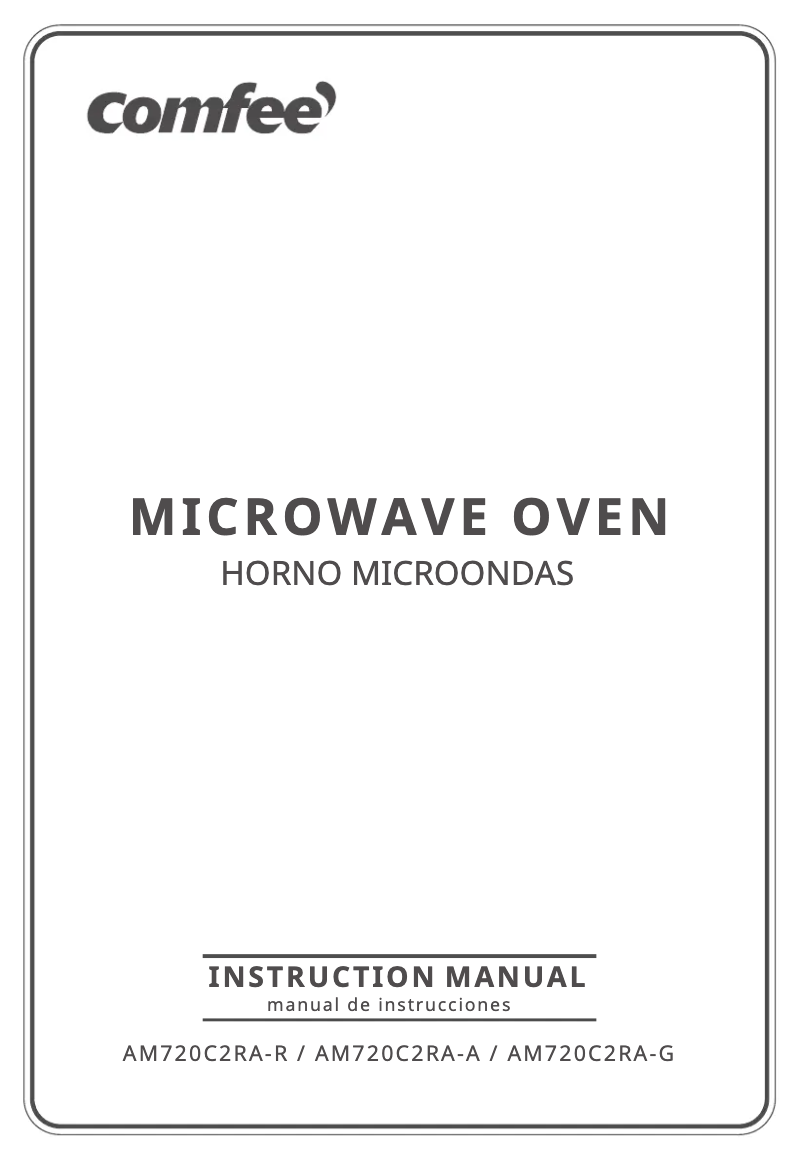 Imagen de la primera página del manual del dispositivo AM720C2RA-G