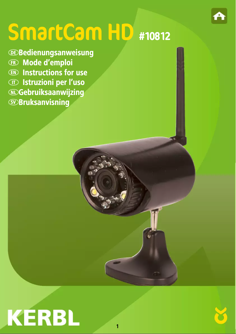 Imagen de la primera página del manual del dispositivo SmartCam HD