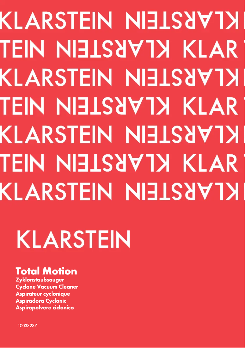 Página 1 del manual Manual de usuario Klarstein Total Motion 10033287