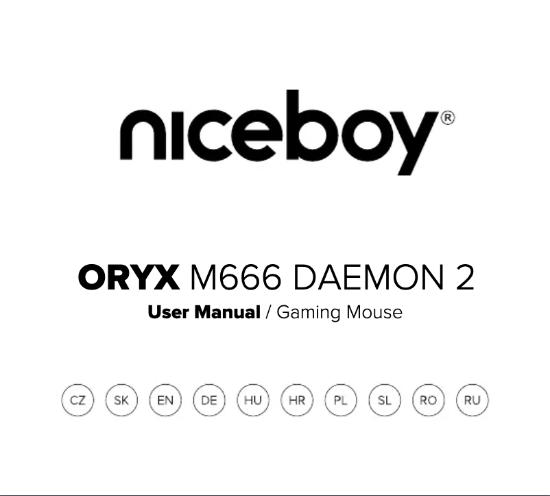 Página 1 del manual Manual de usuario Niceboy ORYX M666 Daemon 2