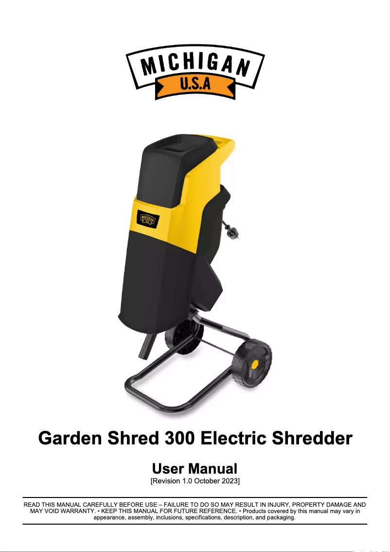 Página 1 del manual Manual de usuario Michigan GDTSRDMC3C0A